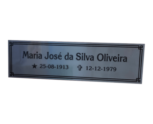 Placa de túmulo sem foto e 1 nome – M01