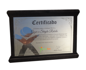 Placa de diploma ou certificado estojo LUXO – M03