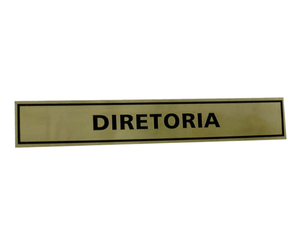 placa de identificação para identificar setores