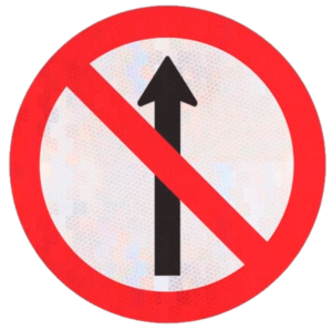Placa de Trânsito Advertência Mão dupla adiante