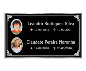 Placa de túmulo inox invertido – M15