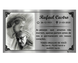 Placa de túmulo personalizada – P02