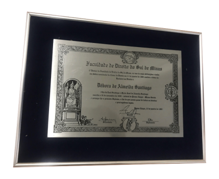 placa de diploma ou certificado, r[eplica